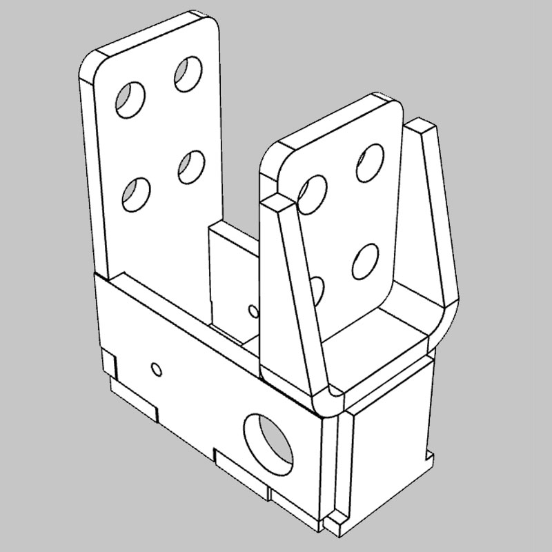 Wing Gimbal Bracket with Tab Assy