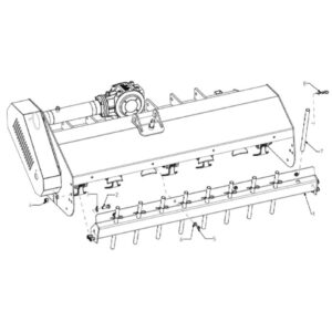 WFM 145/160/175/205/220 - Rear Cover with Racks