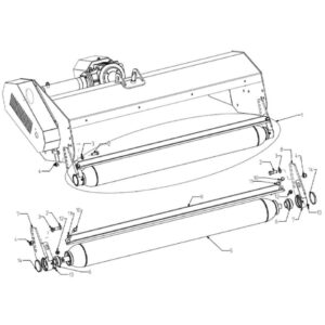 WFM 145/160/175/205/220 - Rear Roller Assembly